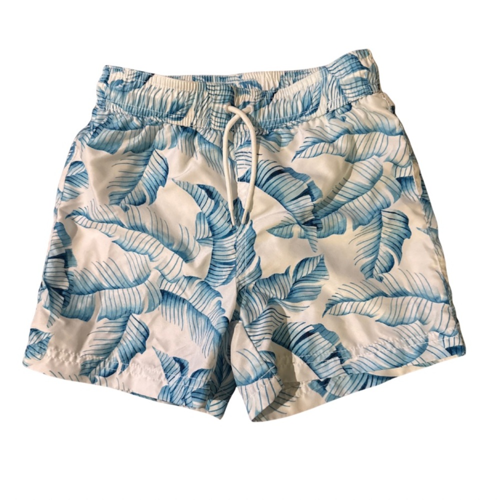 Janie and Jack Tropical Blue Swim Trunks - Size 5